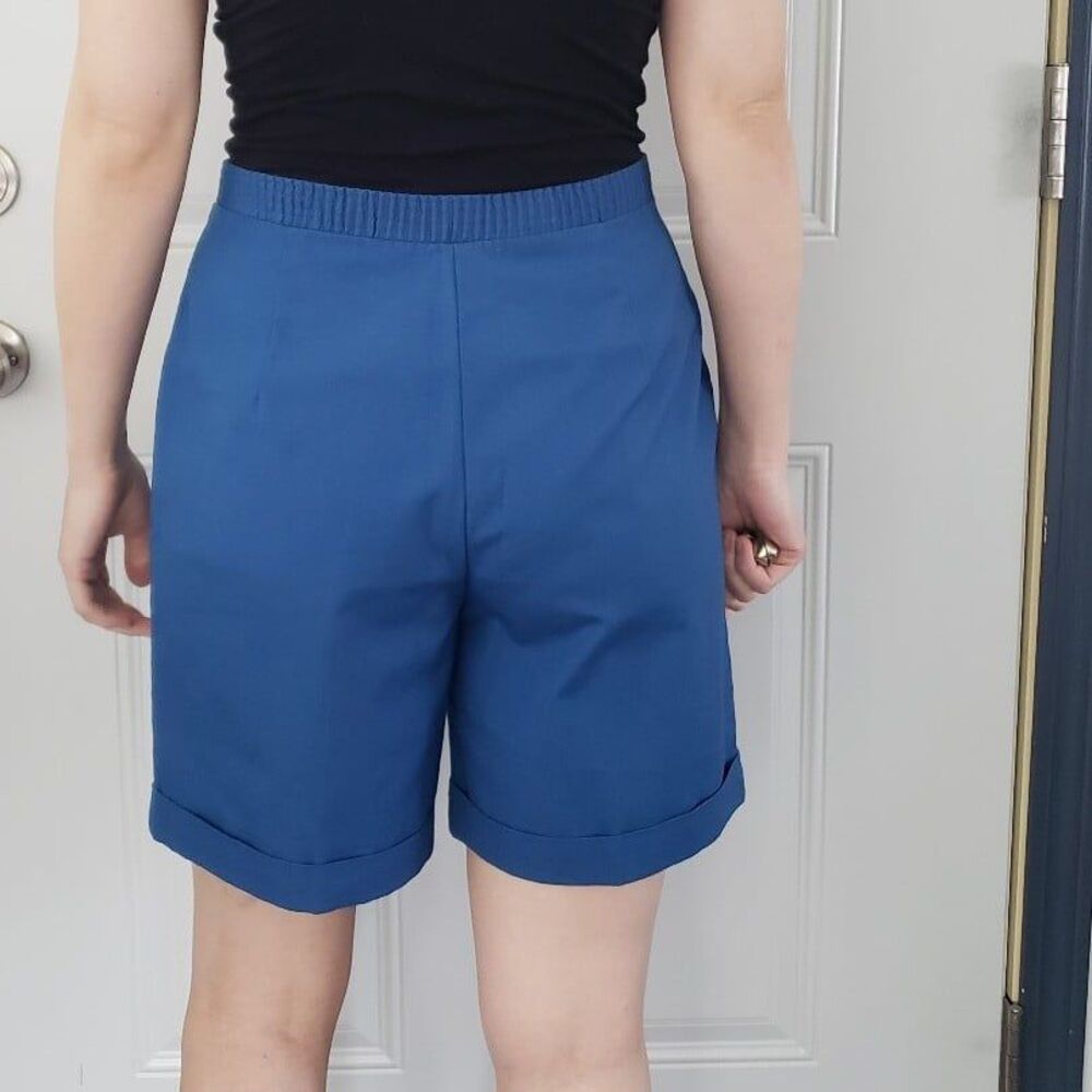 80s/90s Blue High Rise Shorts‎ - Picture 3 of 4